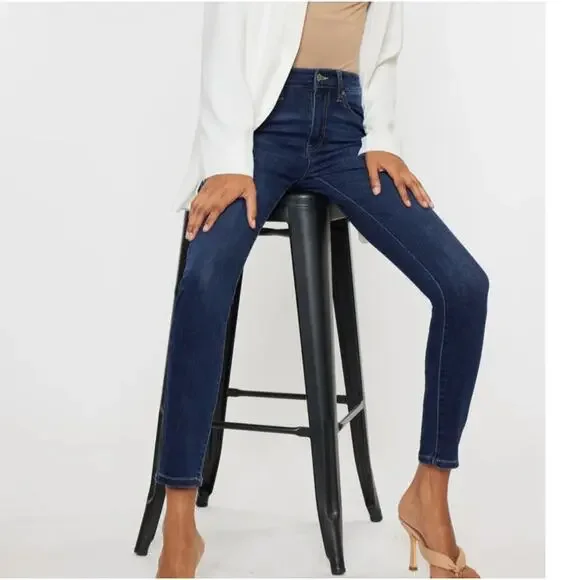 Kancan Bennie High Rise Super Skinny Jeans Blue sz 26 - Picture 2 of 10